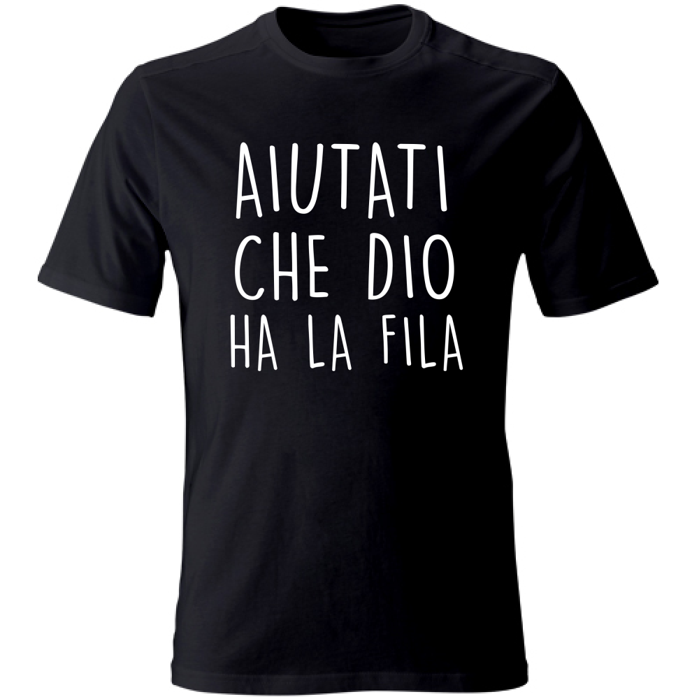 T-Shirt Unisex Aiutati - Scritte Divertenti