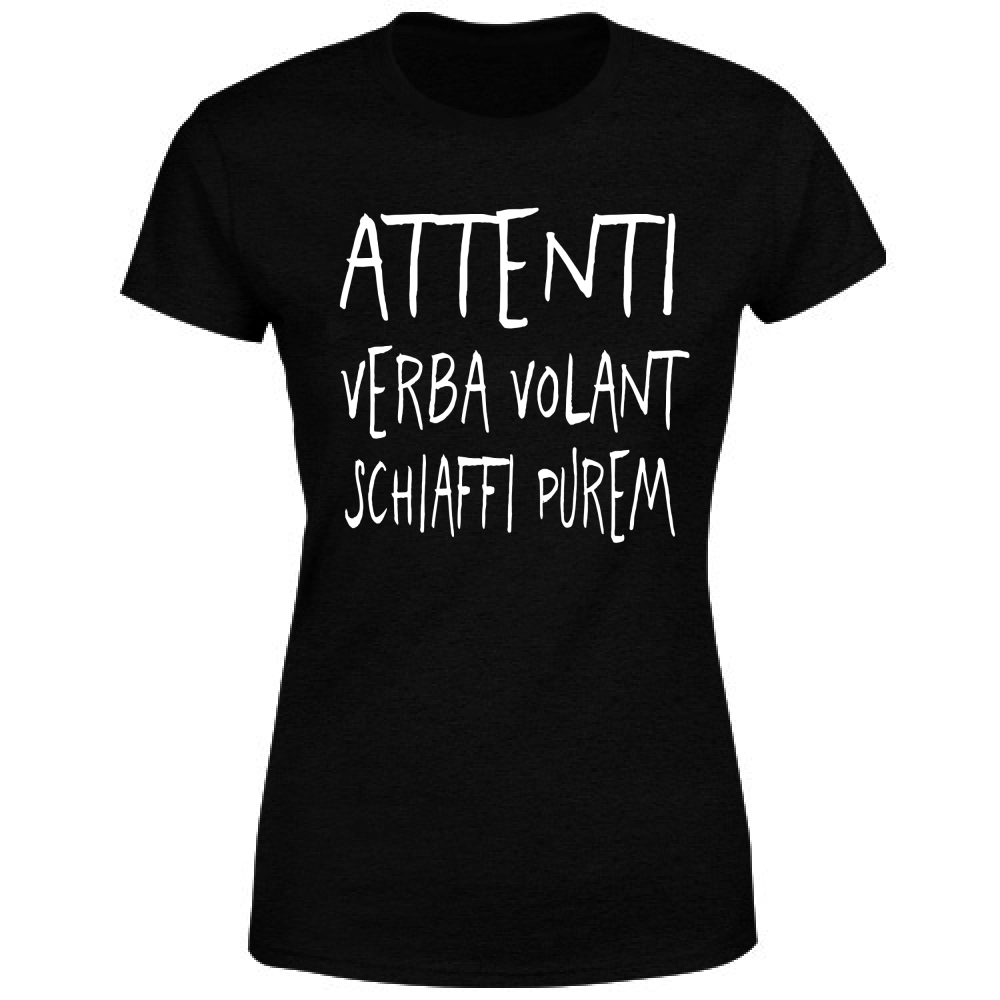 T-Shirt Donna Verba volant - Scritte Divertenti