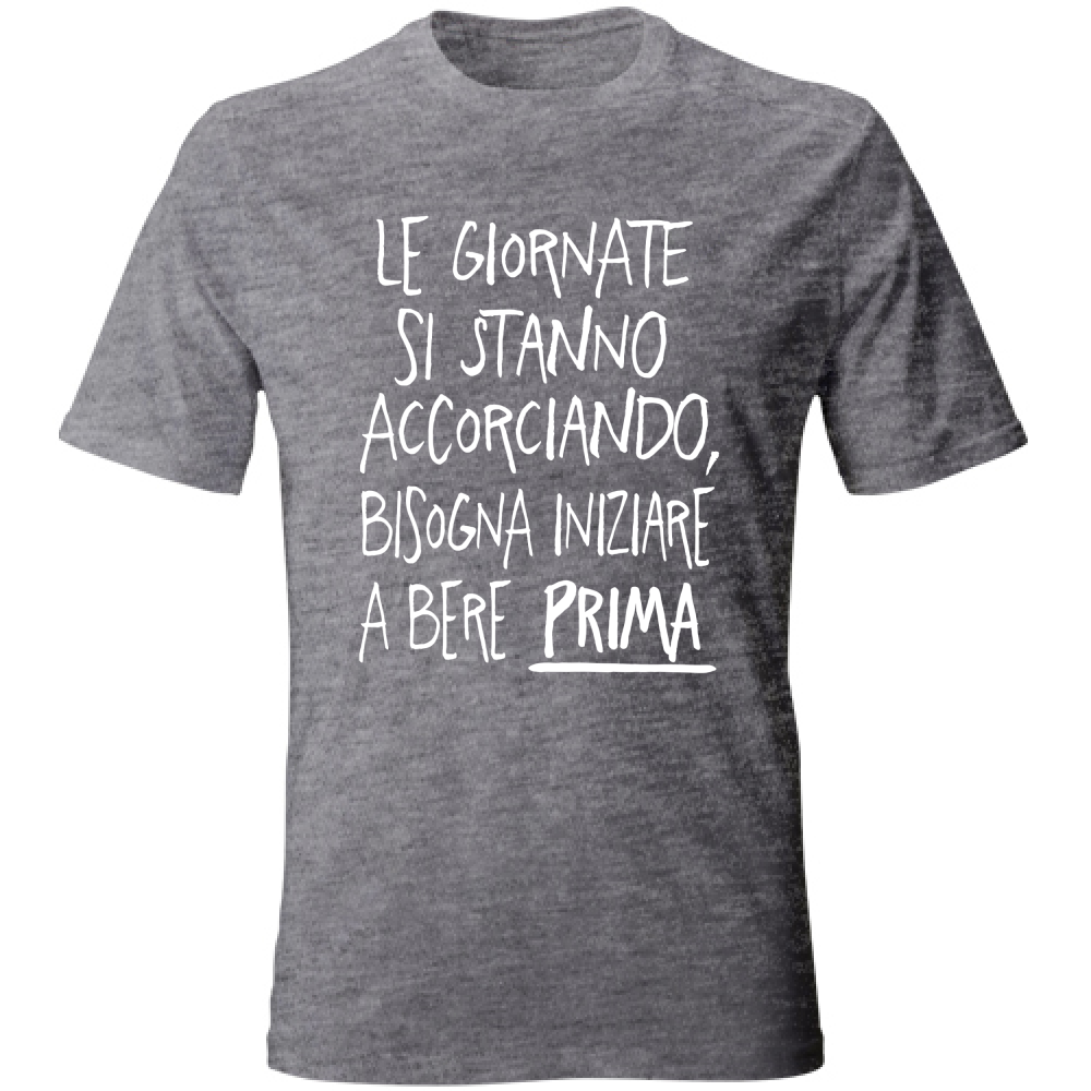 T-Shirt Unisex Giornate corte - Scritte Divertenti