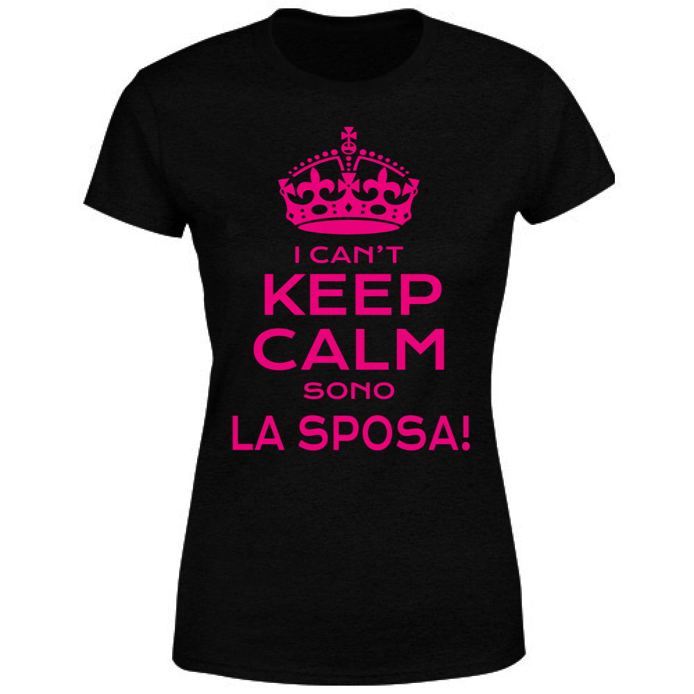 T-Shirt Donna Maglietta - Addio al Nubilato - Can't KC - scura