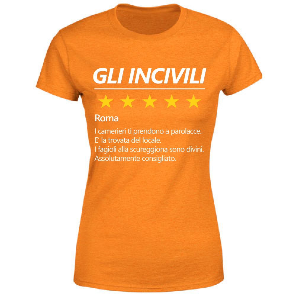 T-Shirt Donna Maglietta Gli Incivili