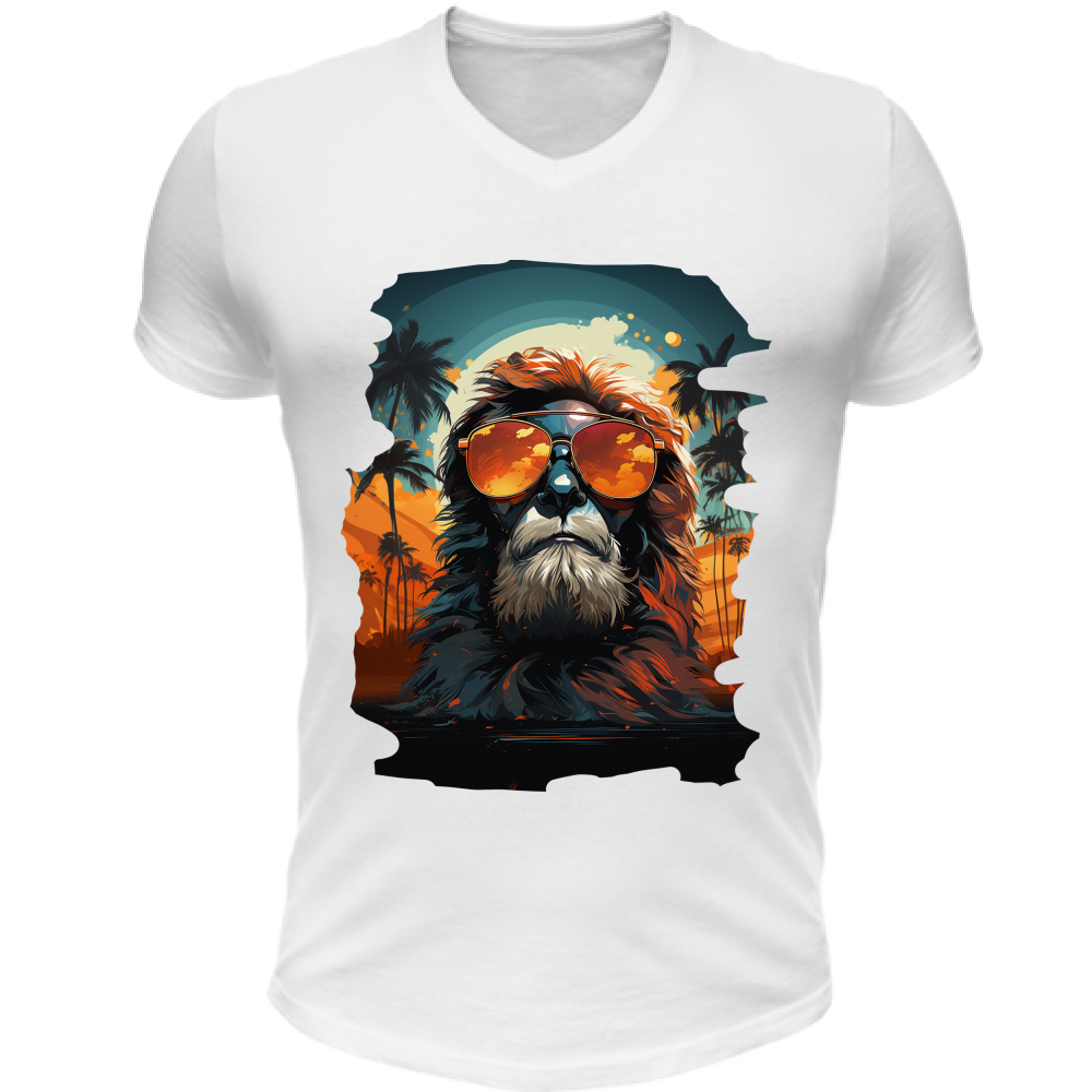 T-Shirt Unisex Scollo V Lion from Miami