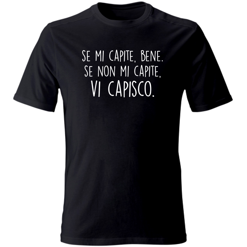 T-Shirt Unisex Vi capisco - Scritte Divertenti