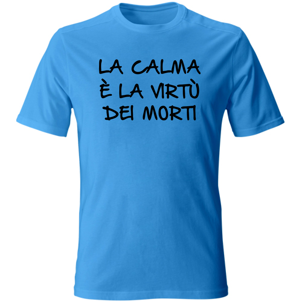 T-Shirt Unisex La calma - Scritte Divertenti - Chiara