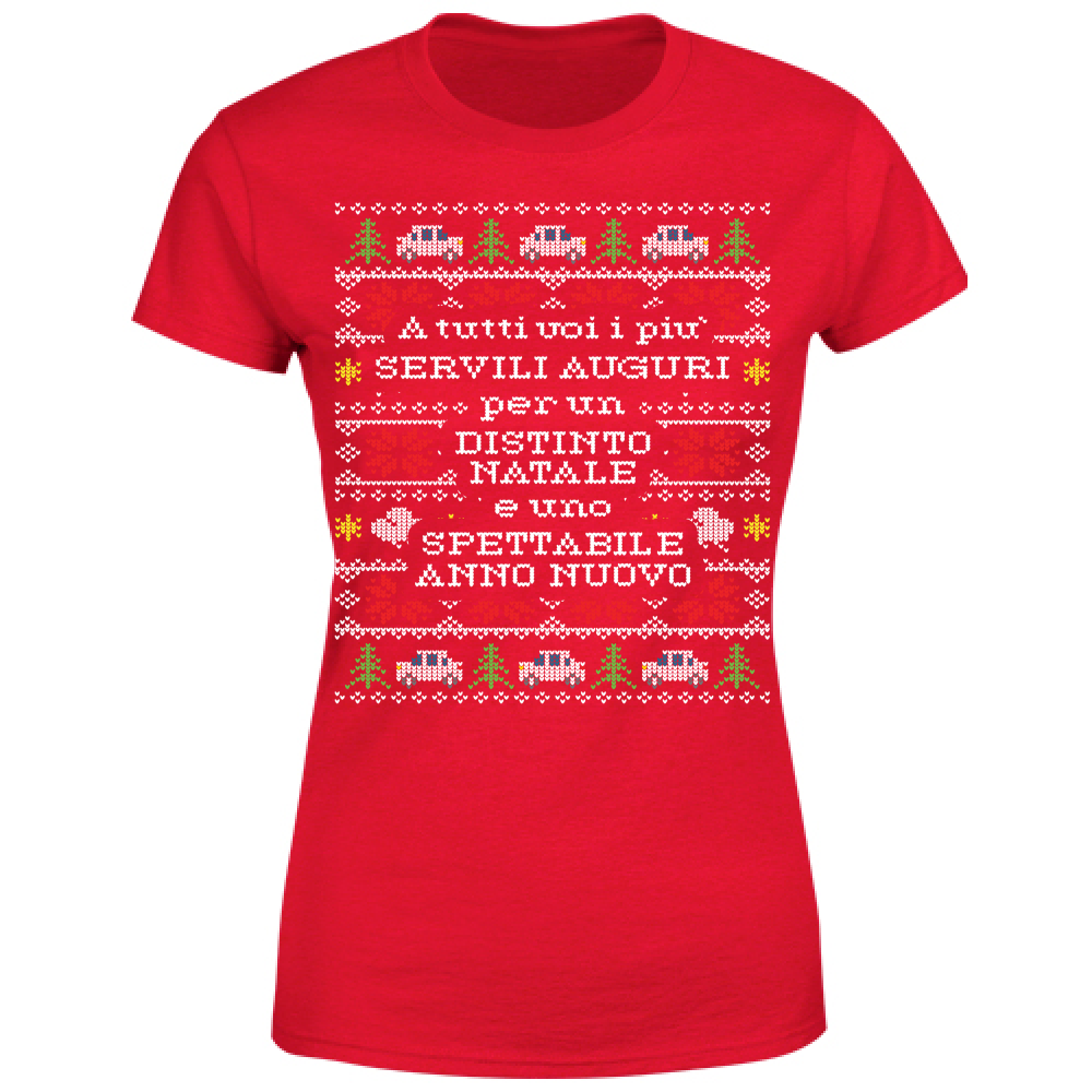 T-Shirt Donna Servili Auguri Natale