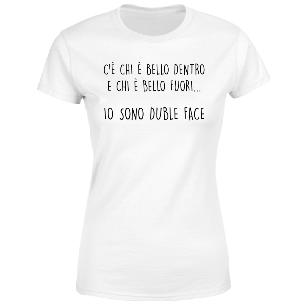 T-Shirt Donna Doubleface - Scritte Divertenti - Chiara