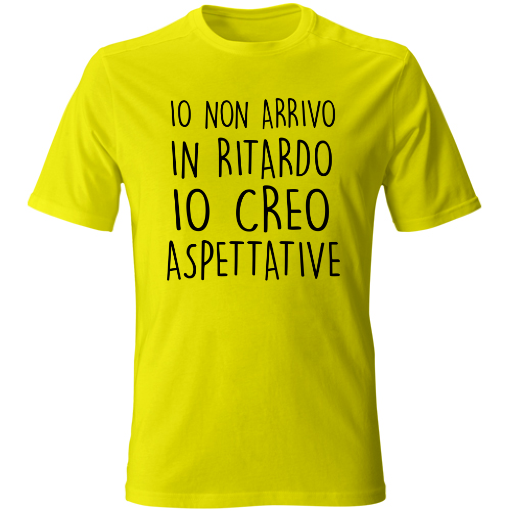 T-Shirt Unisex Ritardo - Scritte Divertenti - Chiara