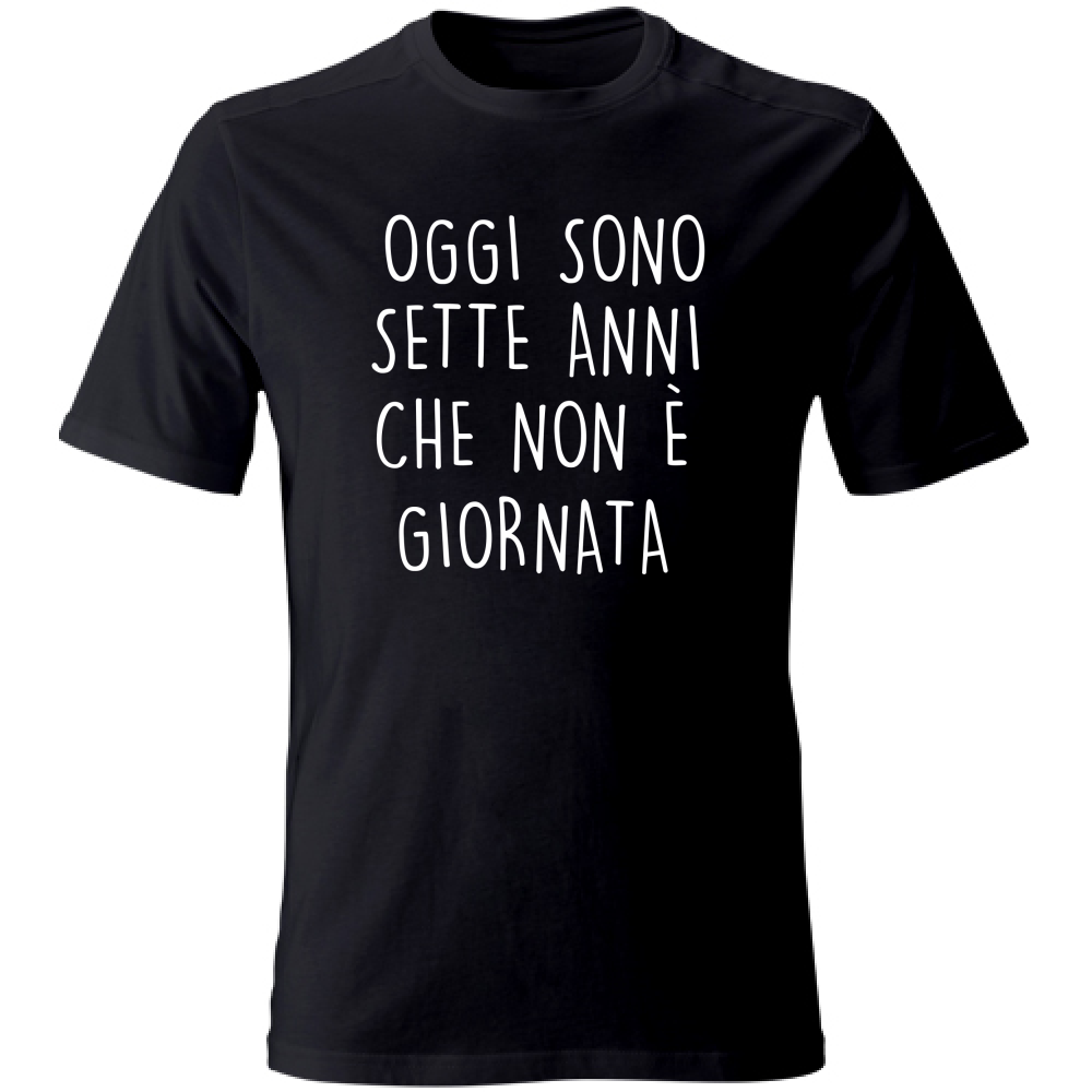 T-Shirt Unisex Large Non è giornata - Scritte Divertenti