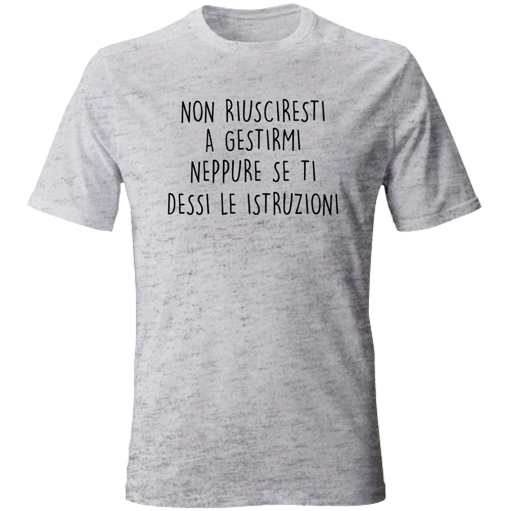 T-Shirt Unisex Istruzioni - Scritte Divertenti - Chiara