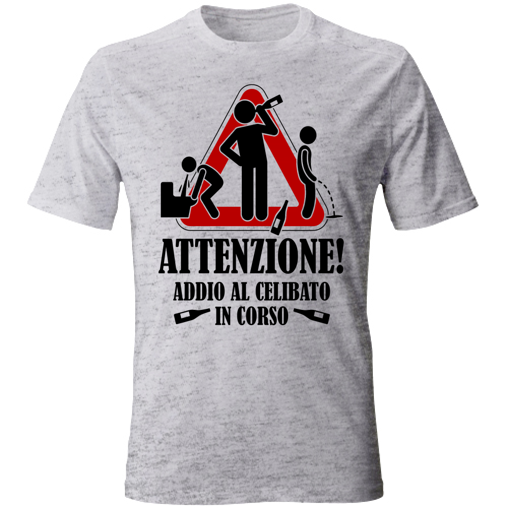 T-Shirt Unisex Maglietta - Addio al Celibato - chiara