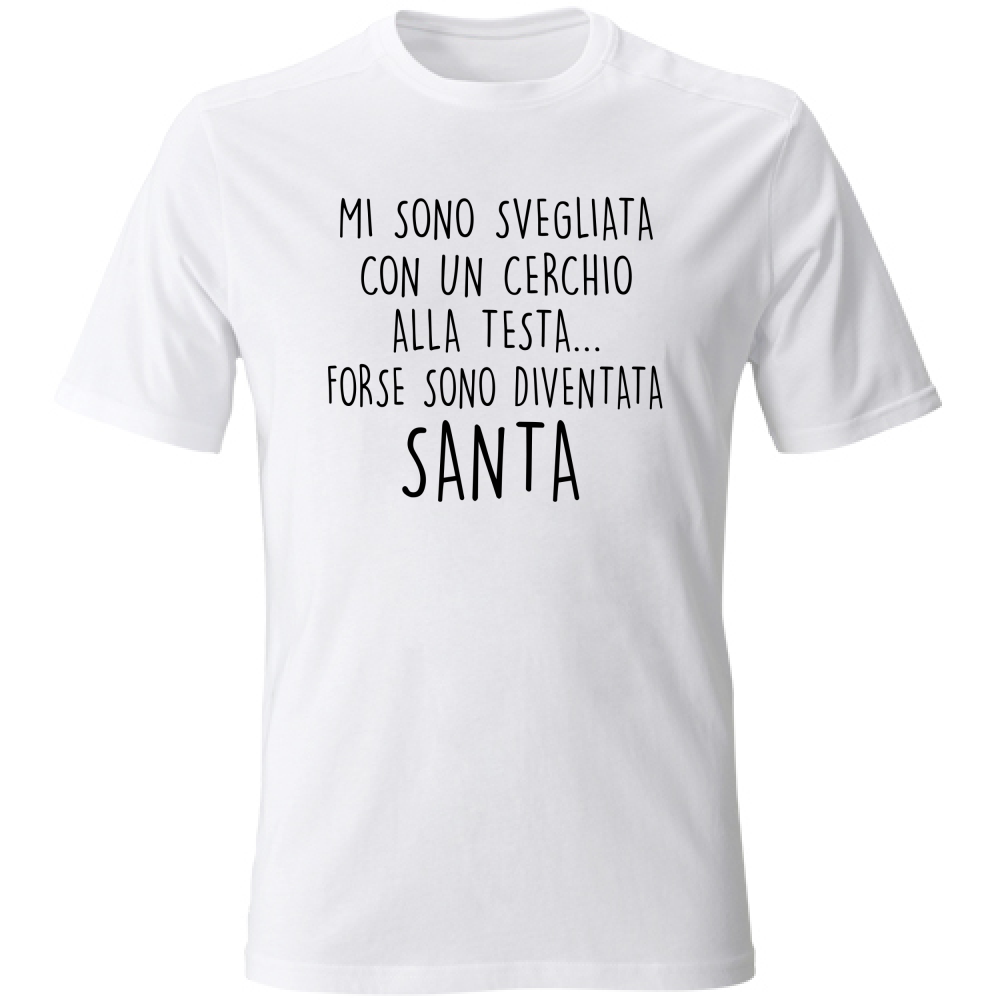 T-Shirt Unisex Cerchio alla testa - Scritte Divertenti - Chiara