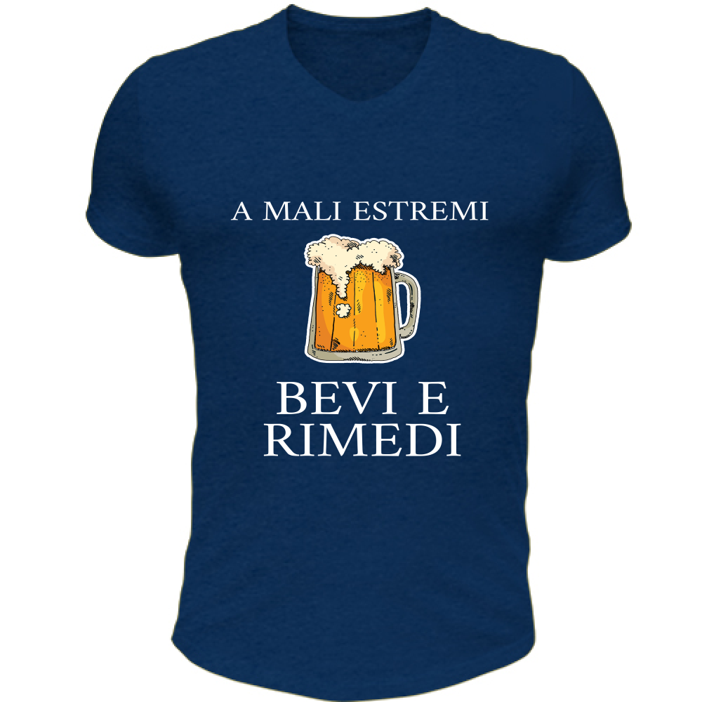 T-Shirt Unisex Scollo V A mali estremi