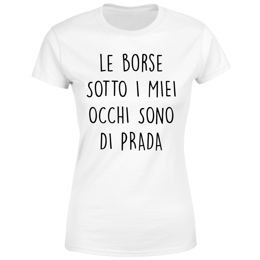 T-Shirt Donna Borse - Scritte Divertenti - Chiara