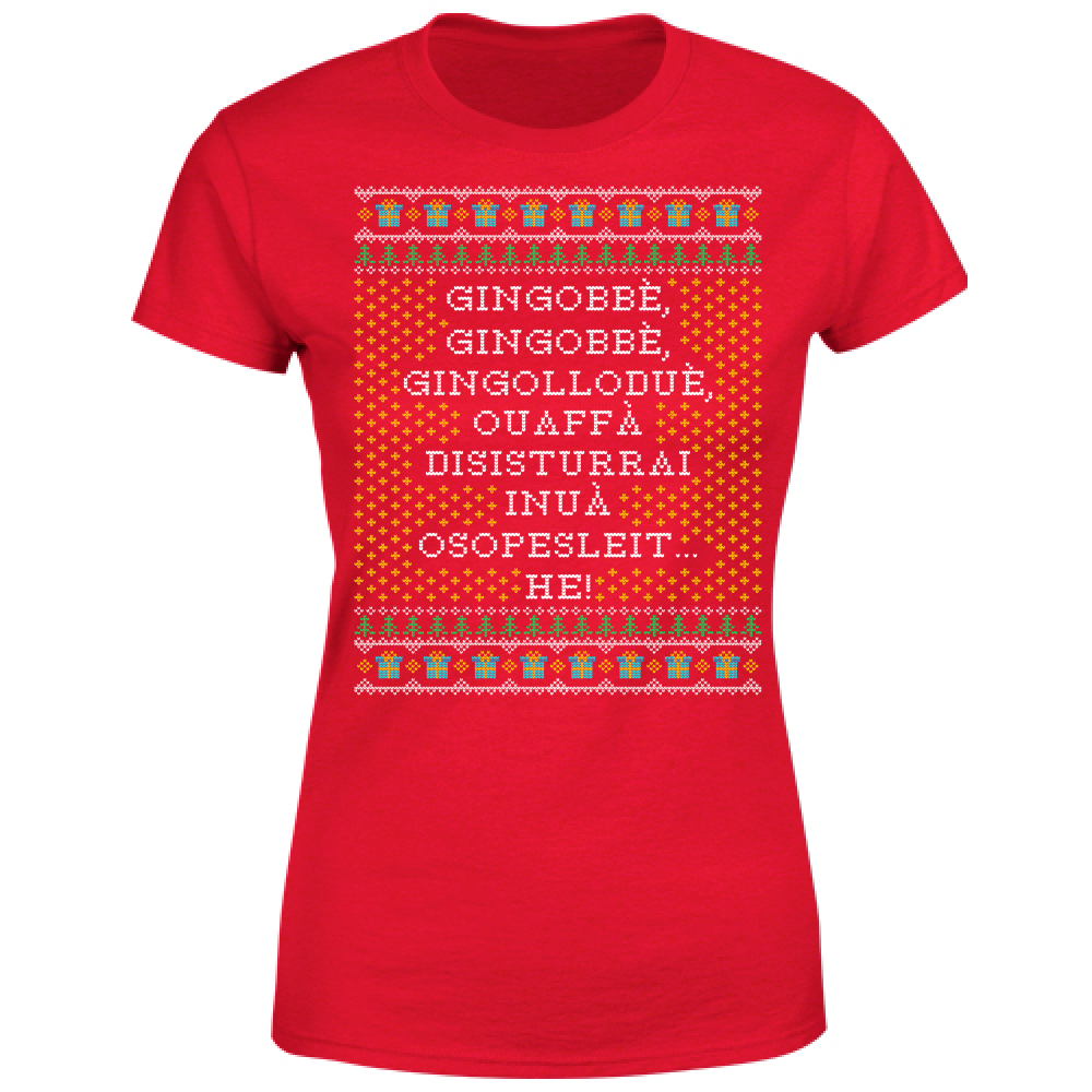 T-Shirt Donna Gingobbè Ugly Christmas