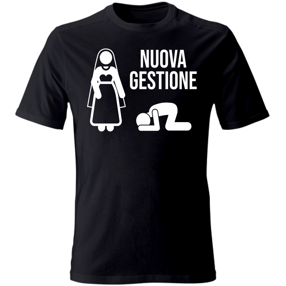 T-Shirt Unisex Maglietta - Addio al Celibato - Nuova Gestione - s