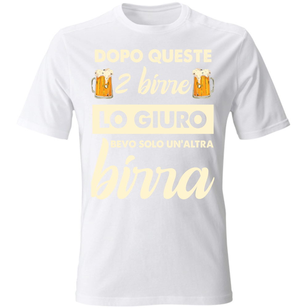 T-Shirt Unisex 2 birre + 1 birra