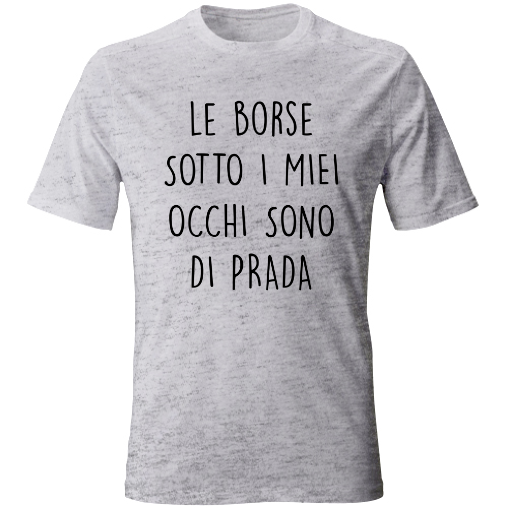 T-Shirt Unisex Borse - Scritte Divertenti - Chiara