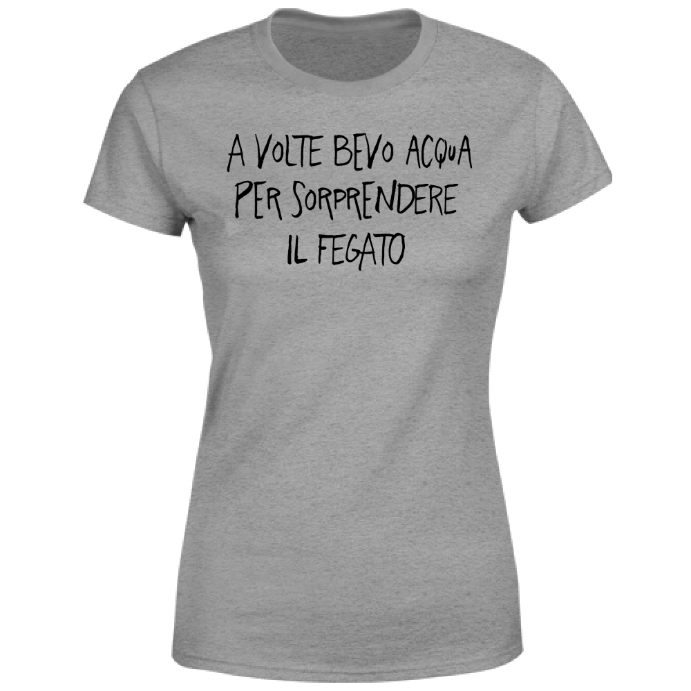 T-Shirt Donna Bevo acqua - Scritte Divertenti - Chiara