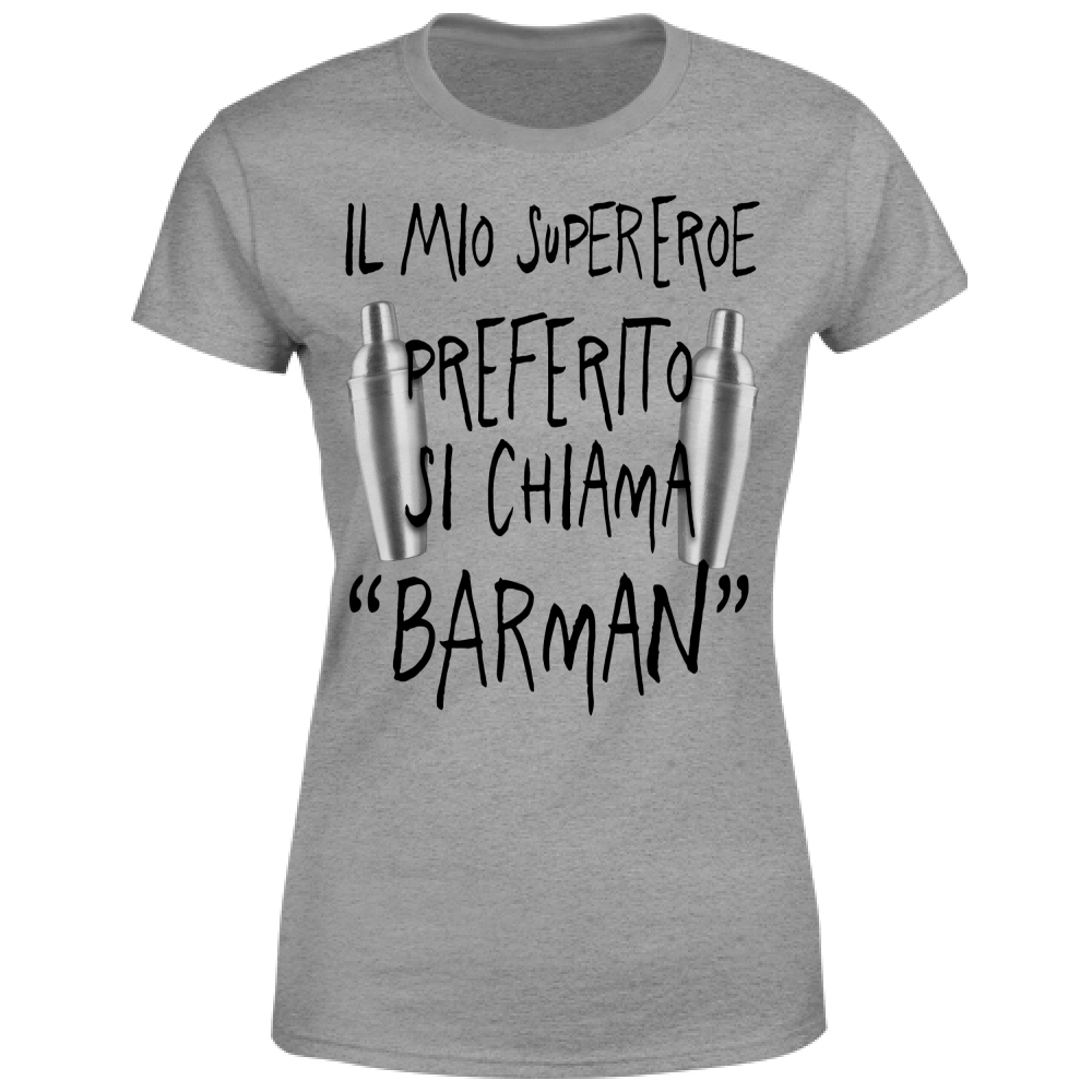 T-Shirt Donna Supereroe preferito - Scritte Divertenti - Chiara