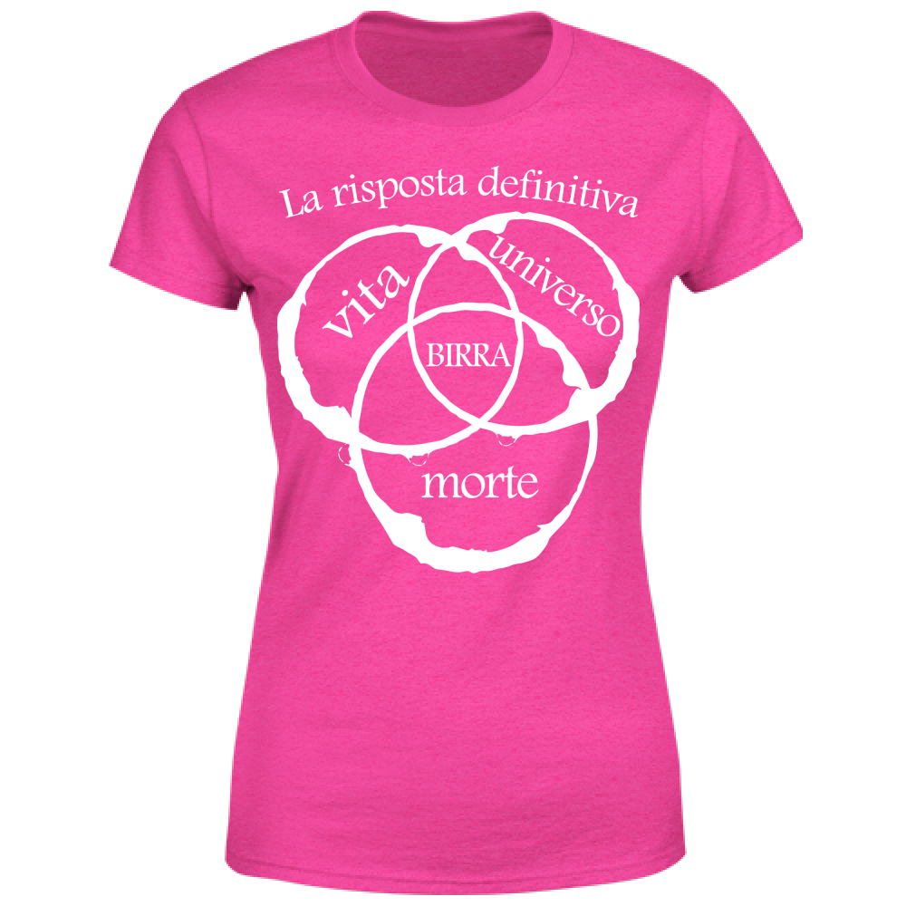 T-Shirt Donna La risposta è birra