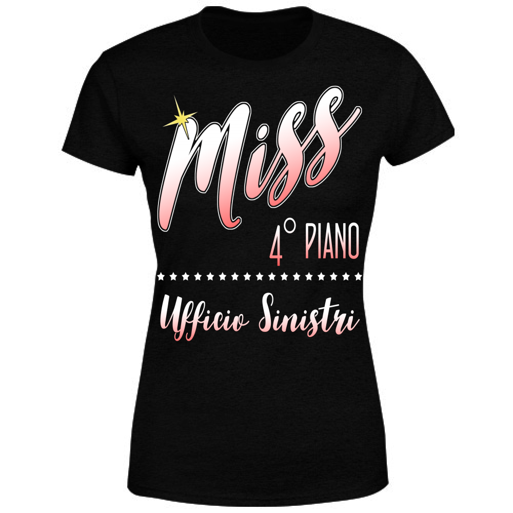 T-Shirt Donna Miss 4° piano