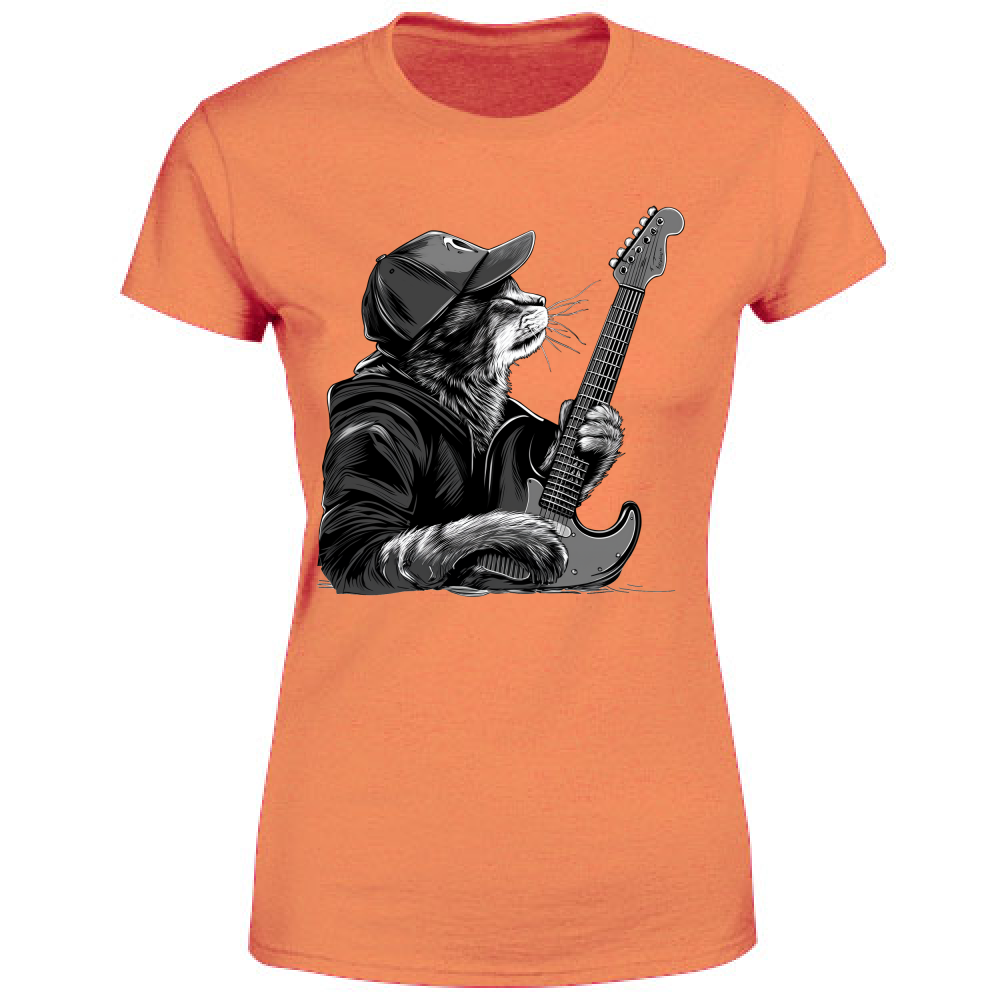 T-Shirt Donna Gatto Rock