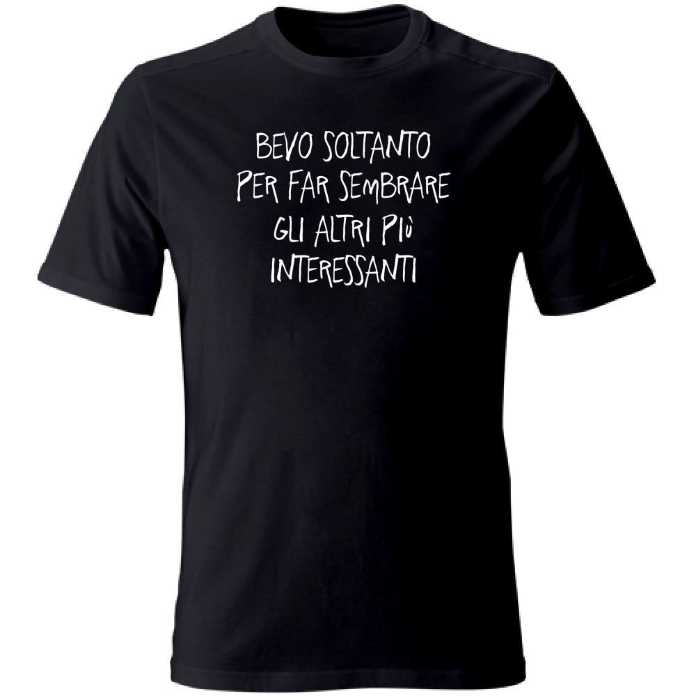 T-Shirt Unisex Large Più interessanti - Scritte Divertenti