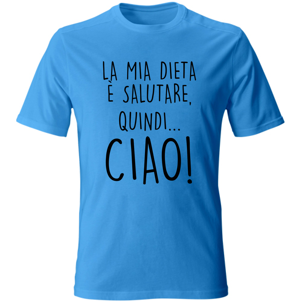 T-Shirt Unisex Salutare - Scritte Divertenti - Chiara