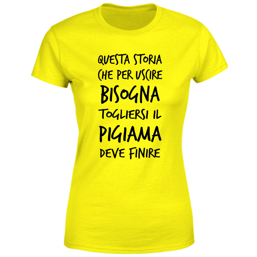 T-Shirt Donna Pigiama - Scritte Divertenti - Chiara