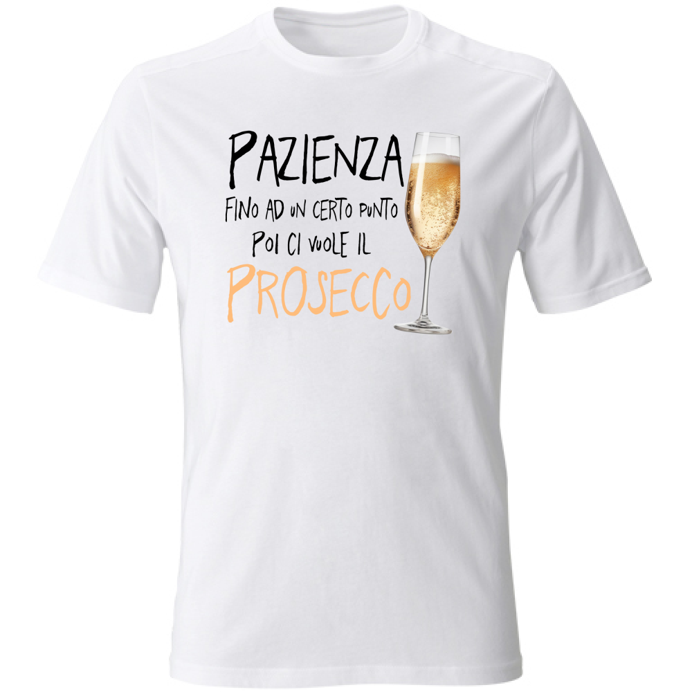 T-Shirt Unisex Pazienza - Scritte Divertenti - Chiara