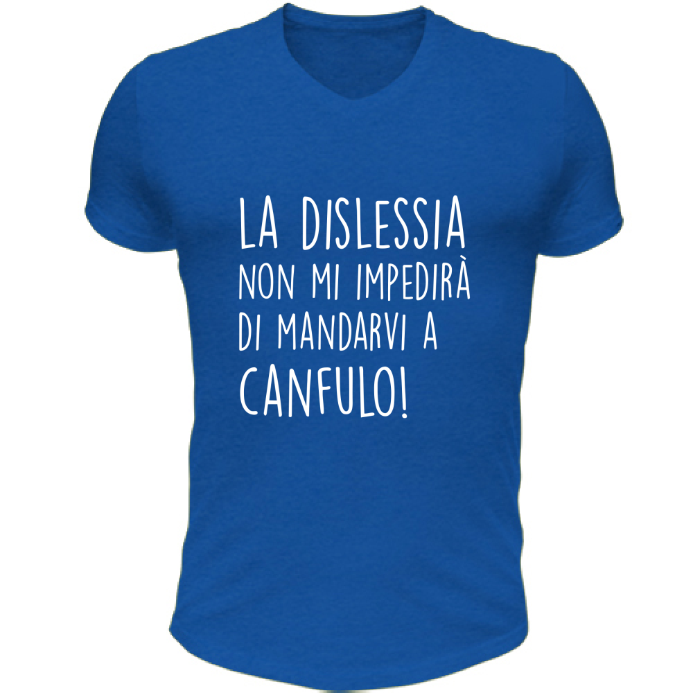 T-Shirt Unisex Scollo V Canfulo - Scritte Divertenti