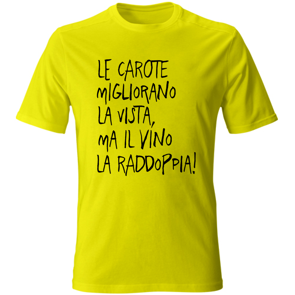 T-Shirt Unisex Le carote - Scritte Divertenti - Chiara