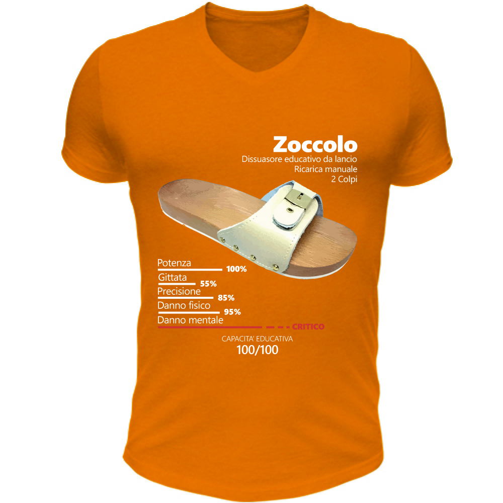 T-Shirt Unisex Scollo V Zoccolo