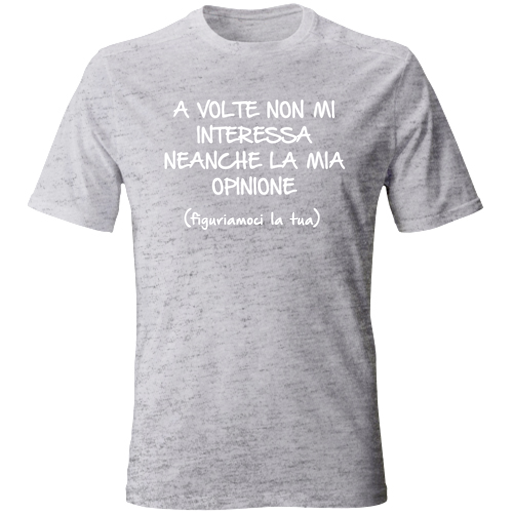 T-Shirt Unisex Non mi interessa - Scritte Divertenti