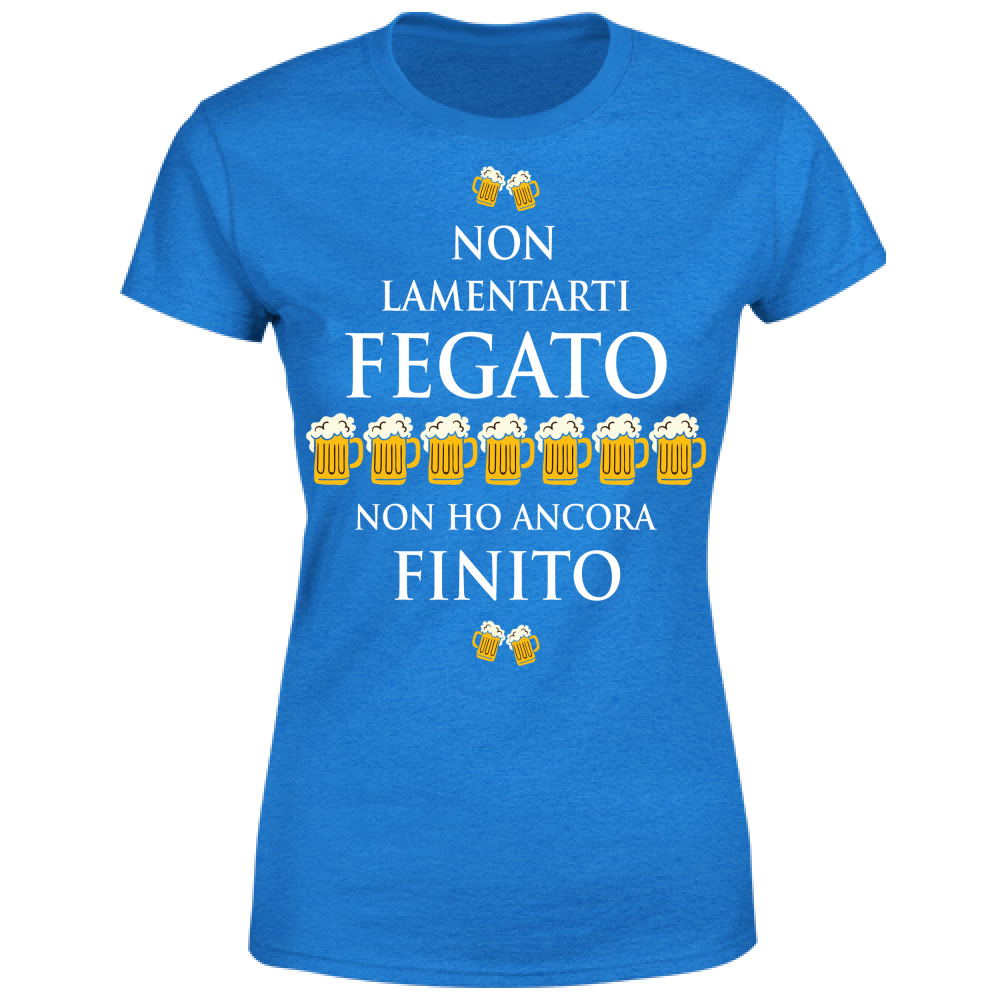 T-Shirt Donna Fegato - Scritte Divertenti