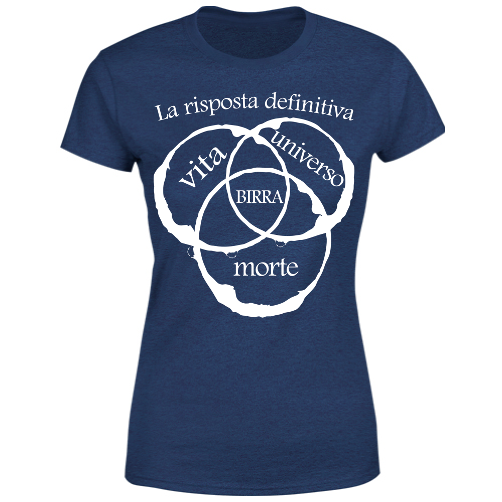 T-Shirt Donna La risposta è birra