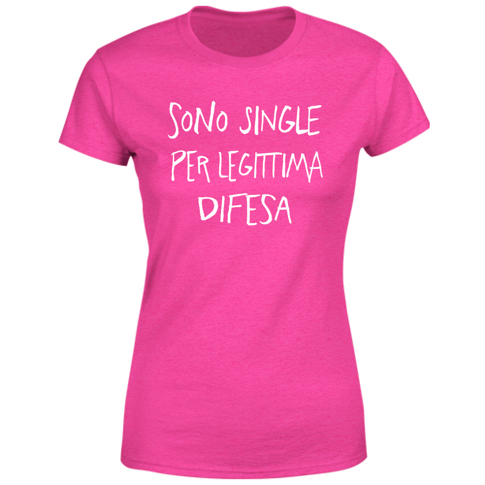 T-Shirt Donna Sono single - Scritte Divertenti