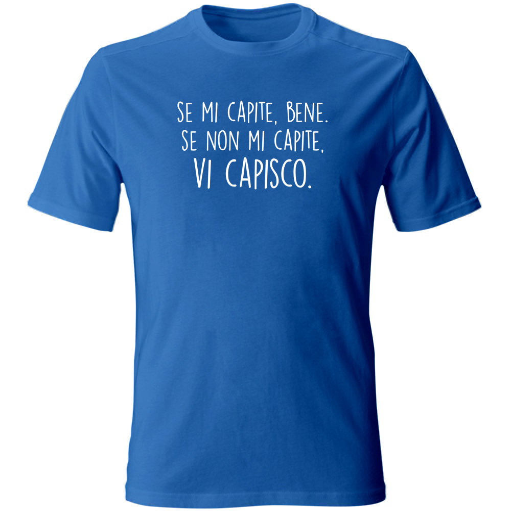 T-Shirt Unisex Large Vi capisco - Scritte Divertenti