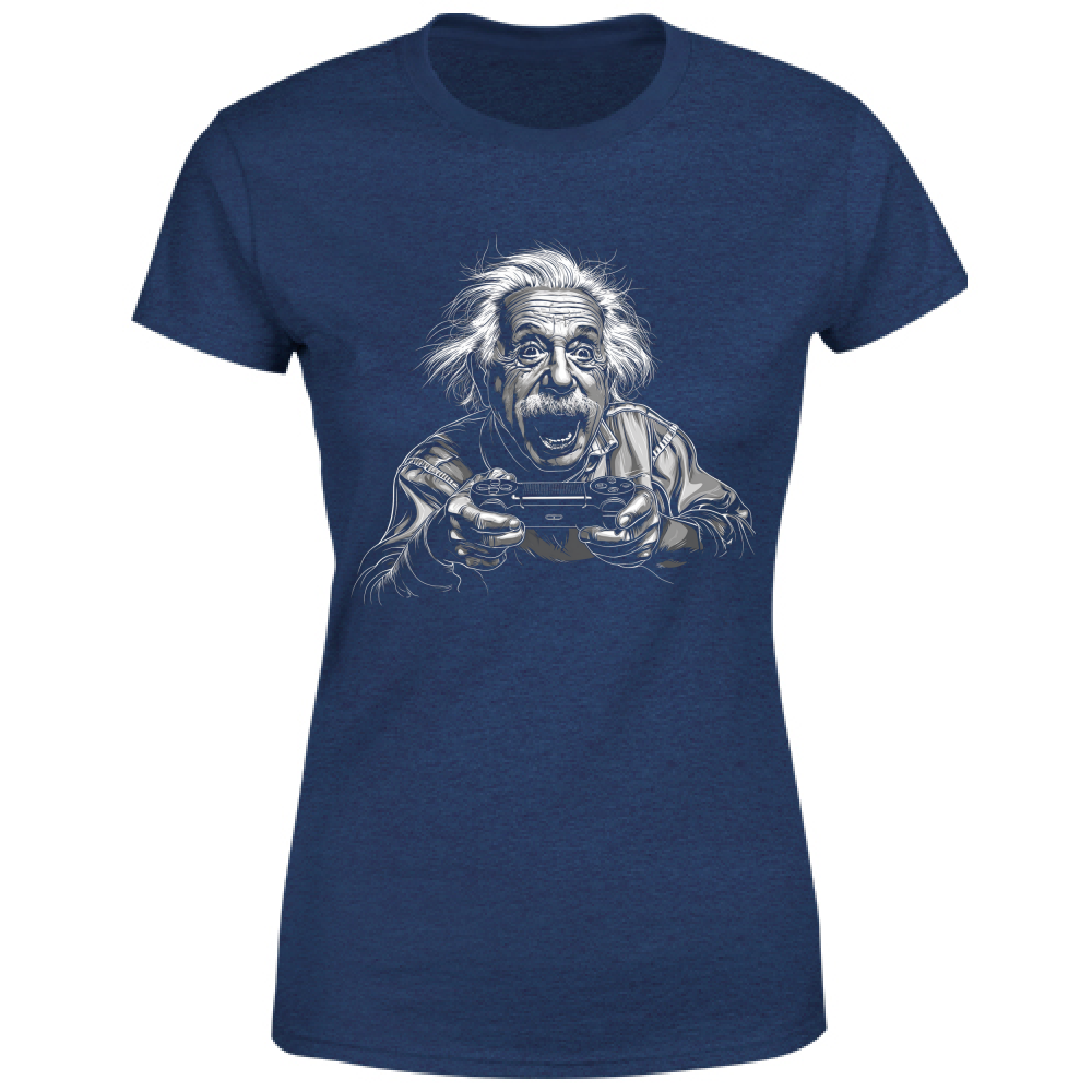 T-Shirt Donna Einstein Gamer