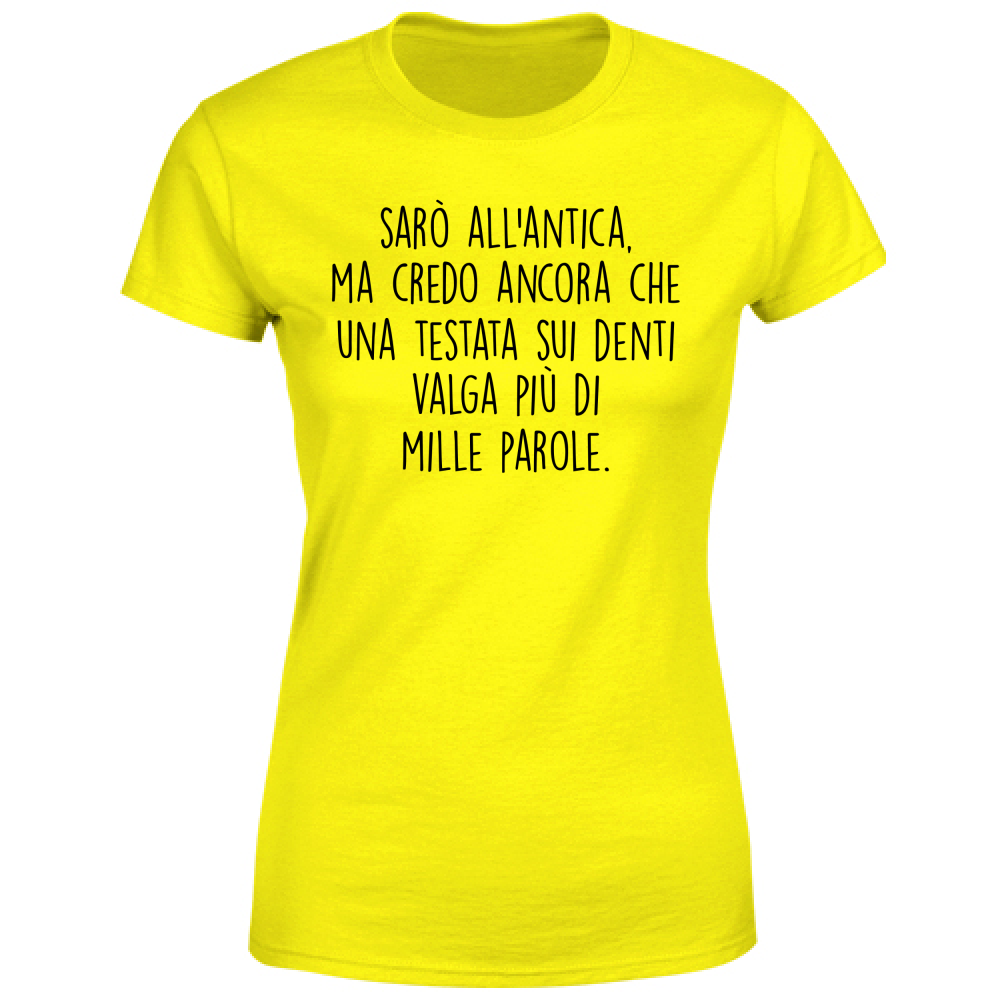 T-Shirt Donna All'antica - Scritte Divertenti - Chiara