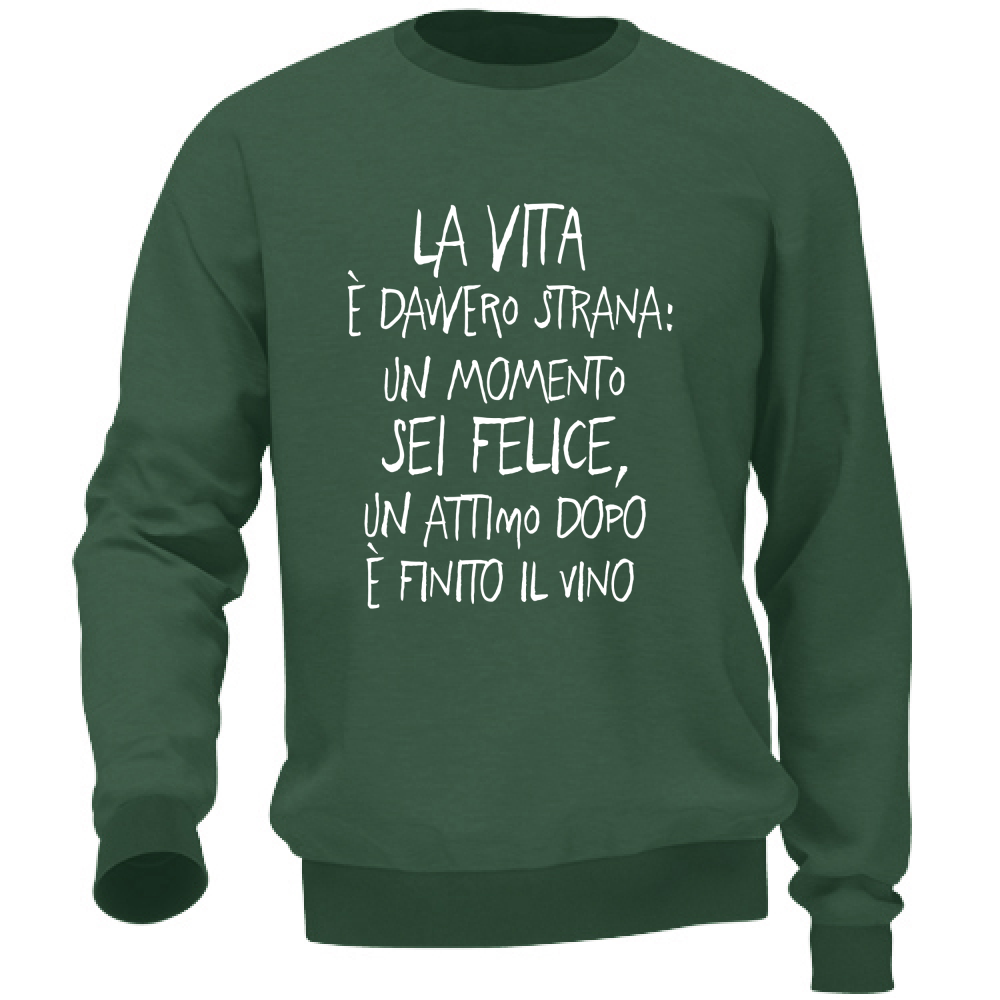 Felpa Unisex Vita strana - Scritte Divertenti