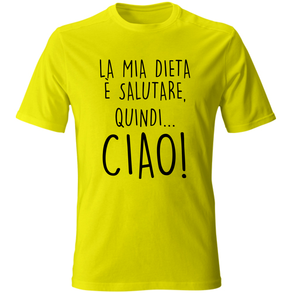 T-Shirt Unisex Salutare - Scritte Divertenti - Chiara