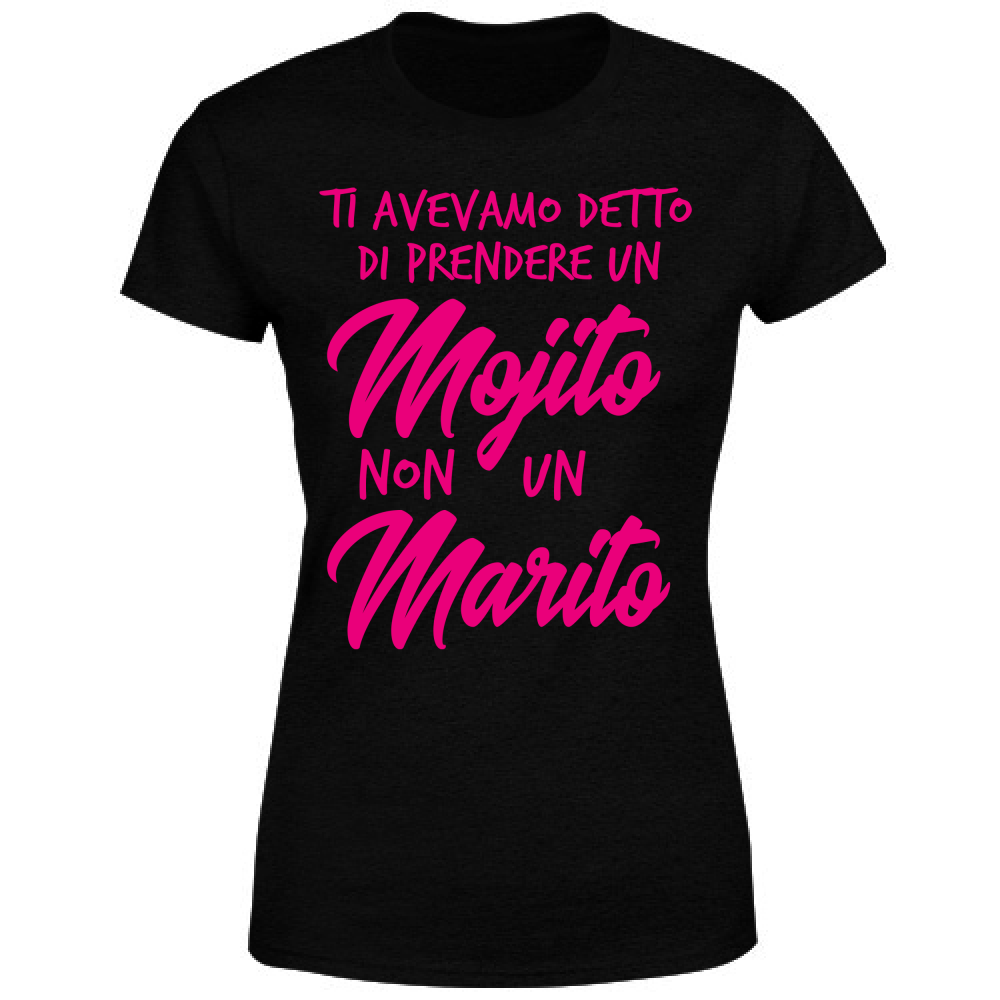 T-Shirt Donna Maglietta - Addio al Nubilato - Mojito - scura