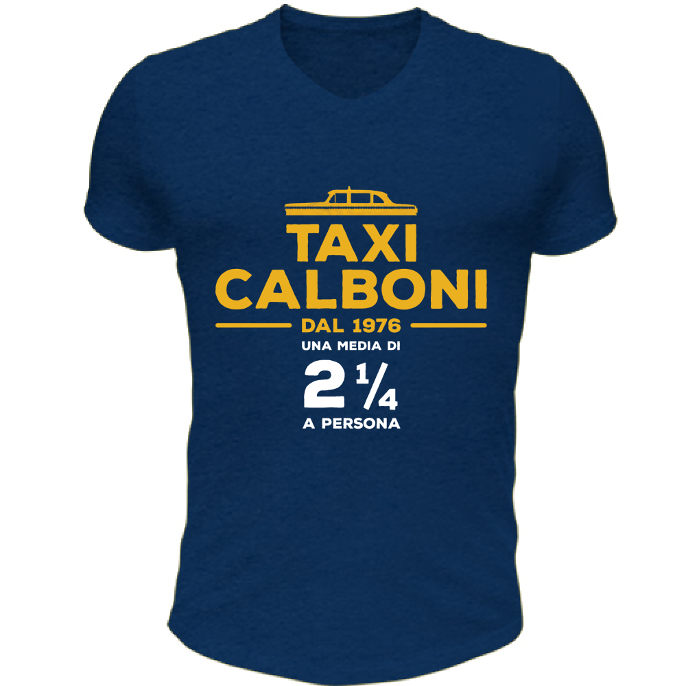 T-Shirt Unisex Scollo V Taxi Calboni