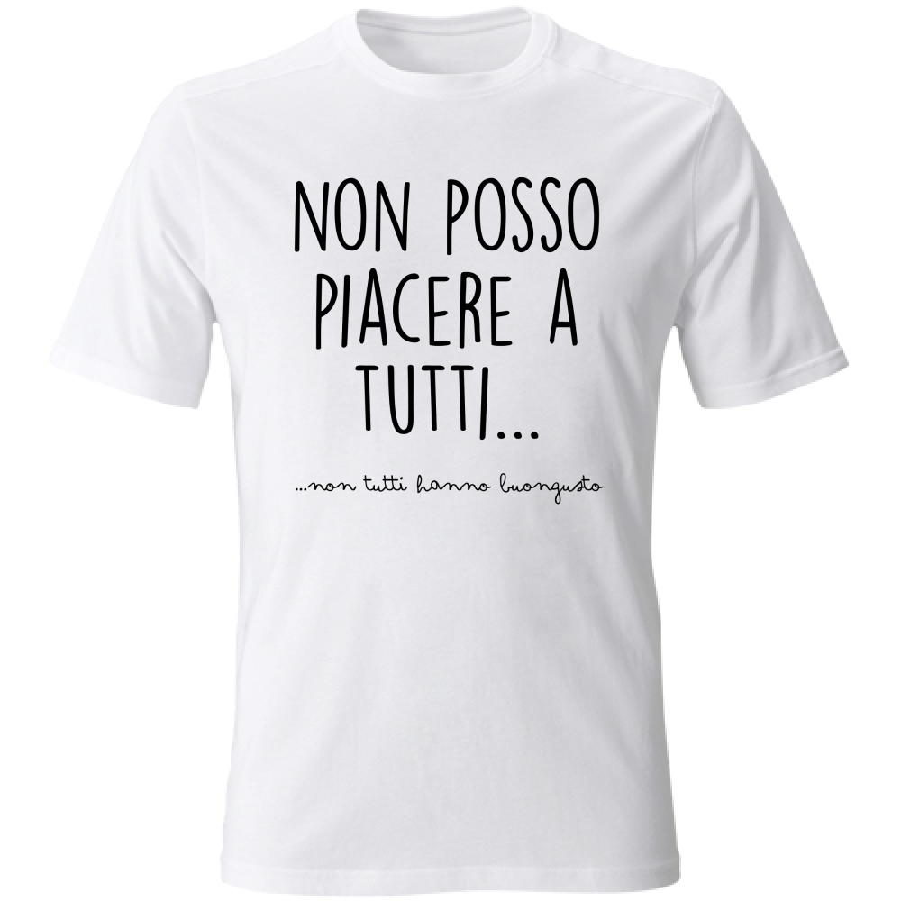 T-Shirt Unisex Piacere a tutti - Scritte Divertenti - Chiara