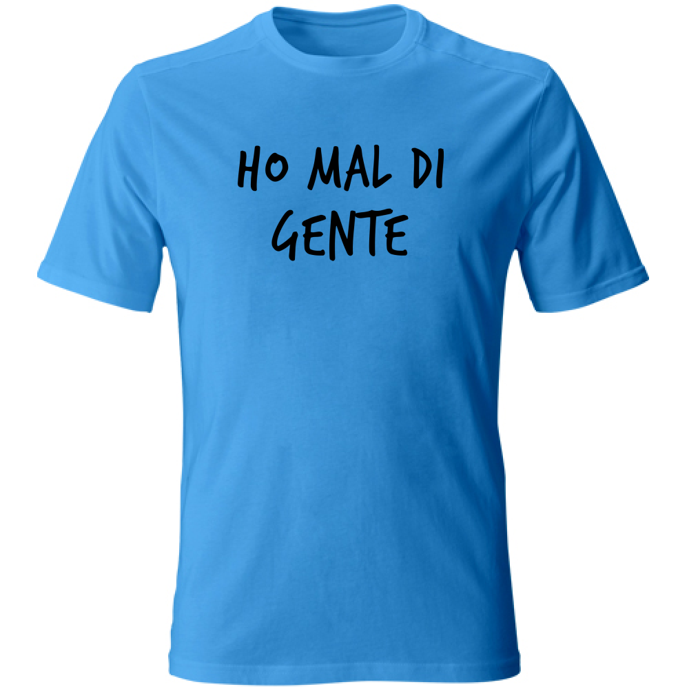 T-Shirt Unisex Gente - Scritte Divertenti - Chiara