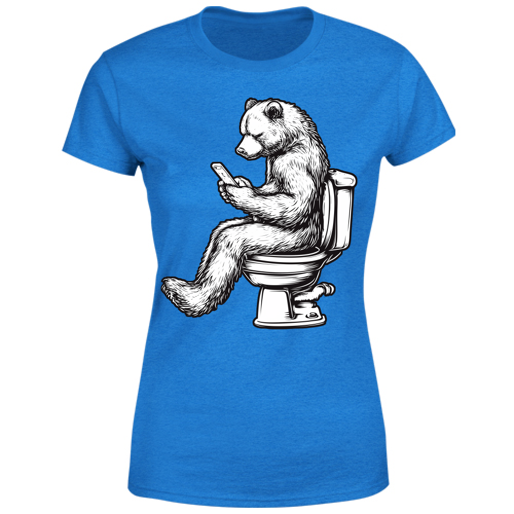 T-Shirt Donna Orso sul Wc