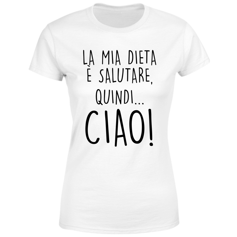 T-Shirt Donna Salutare - Scritte Divertenti - Chiara