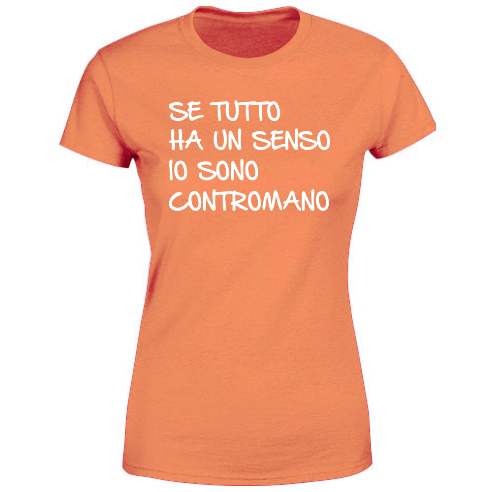 T-Shirt Donna Contromano - Scritte Divertenti