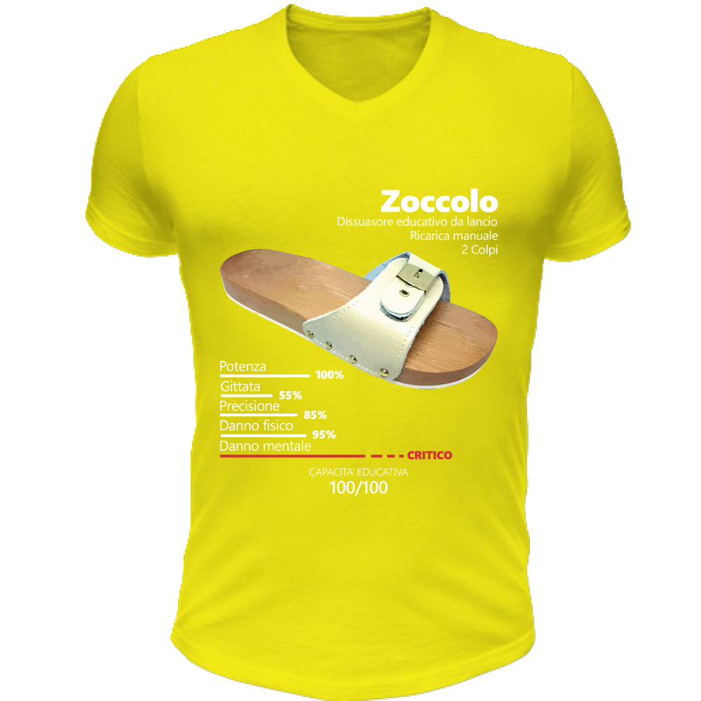 T-Shirt Unisex Scollo V Zoccolo